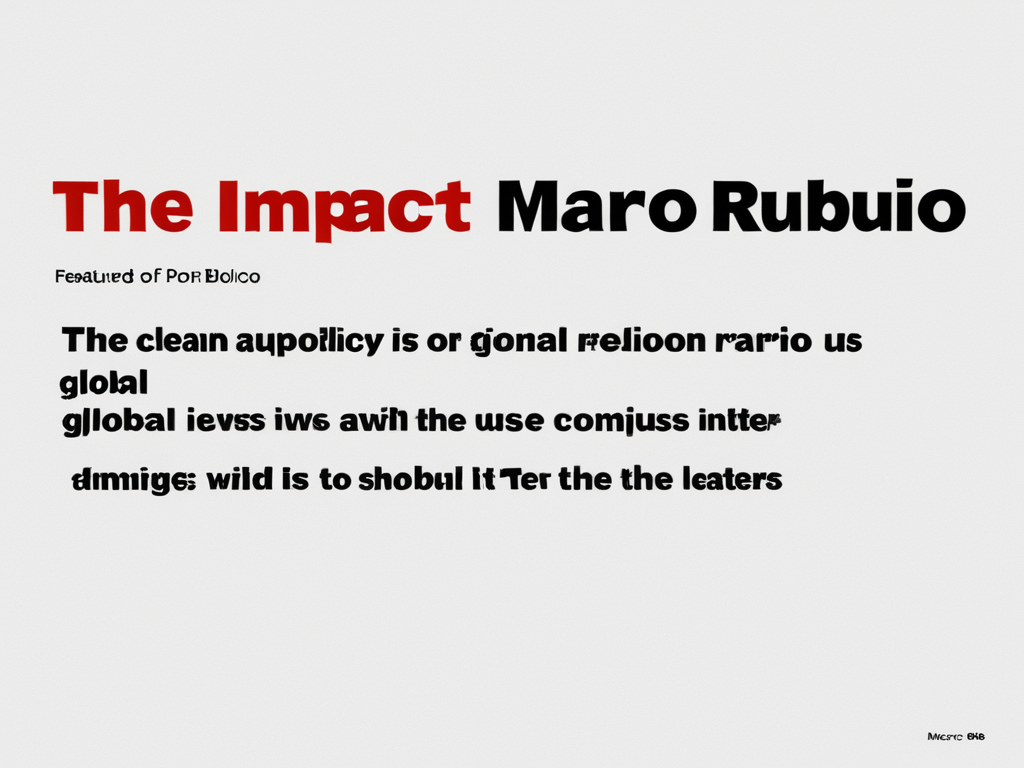 Featured image for blog post: The Impact of Marco Rubio's Foreign Policy Views on US Global Relations